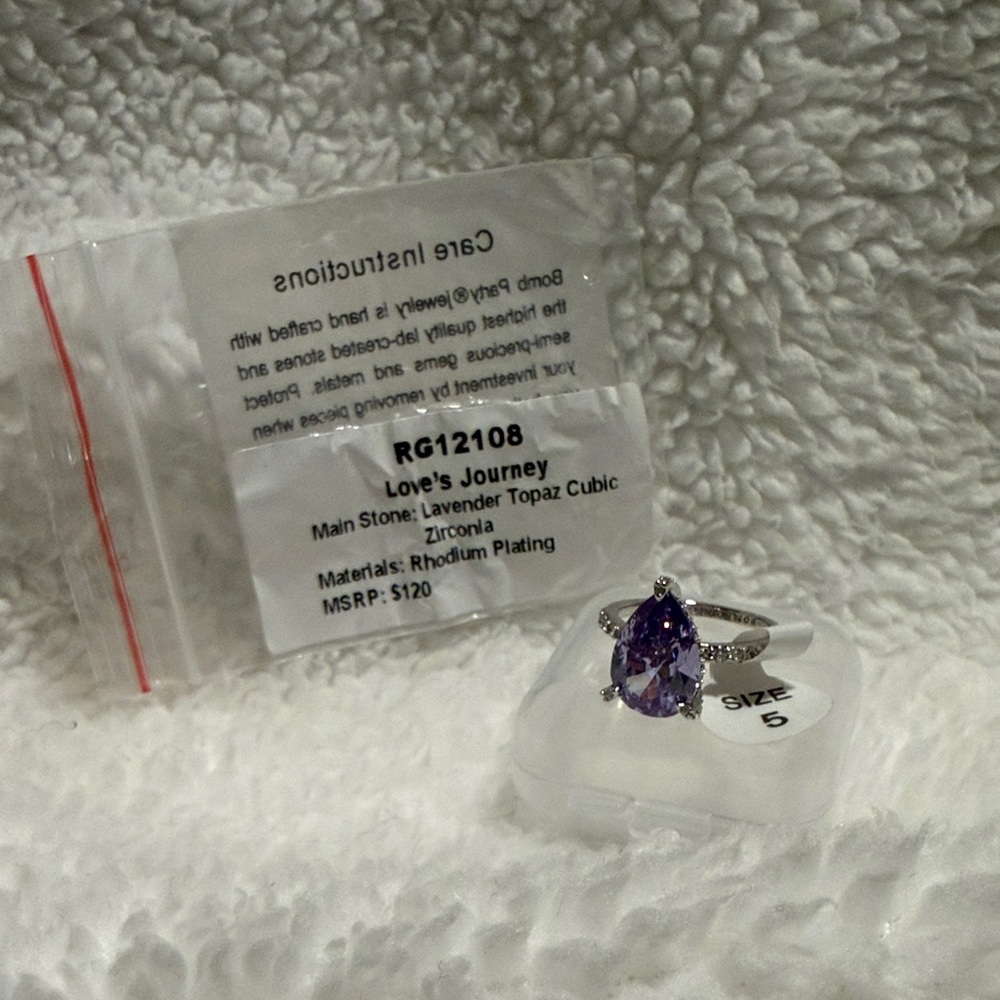 Love's Journey Lavender Topaz Ring